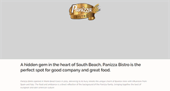 Desktop Screenshot of panizzabistro.com